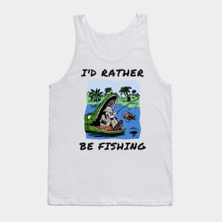 I'd rather be fishing Tank Top